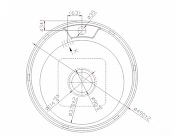 Мойка врезная круглая 490